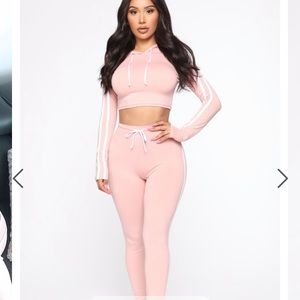 Long sleeve top with matching bottoms